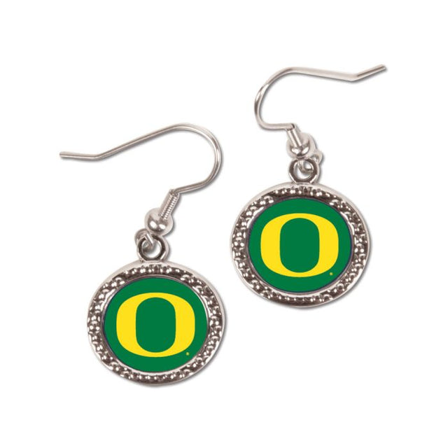 Pendientes de los Oregon Ducks con forma de corazón