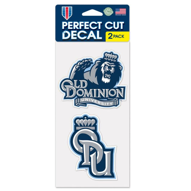 Juego de dos calcomanías de Old Dominion Monarchs Perfect Cut de 4" x 4"