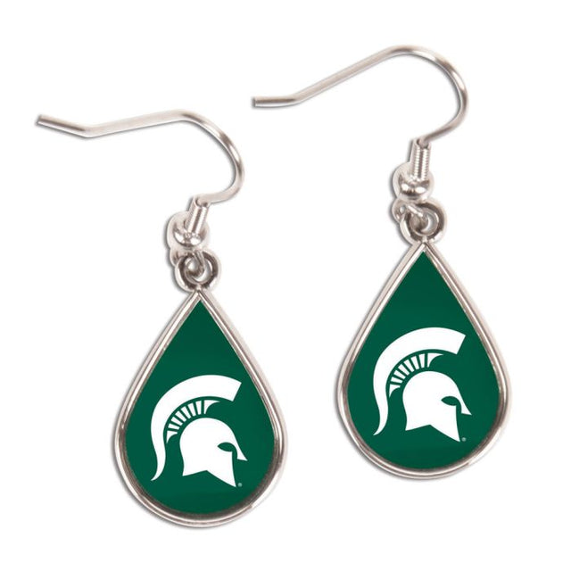 Michigan State Spartans Earrings Jewelry Carded Tear Drop