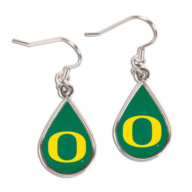 Pendientes con forma de lágrima de los Oregon Ducks Joyería en forma de lágrima