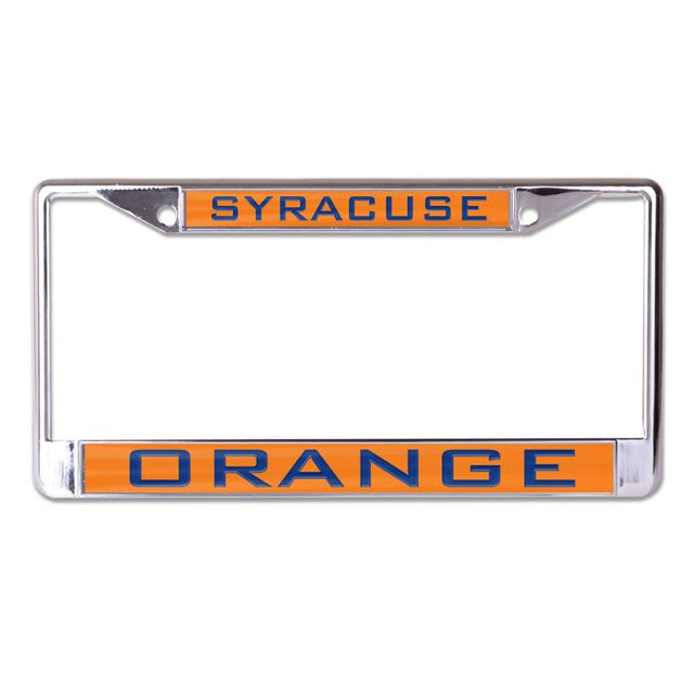 Syracuse Orange Lic Plt Frame S/L Printed