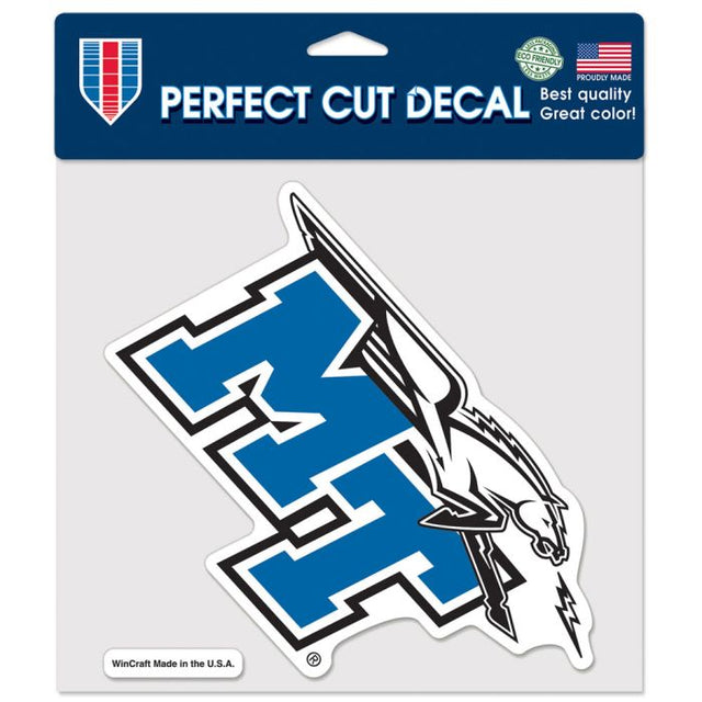 Middle Tennessee State Blue Raiders Perfect Cut Color Decal 8" x 8"