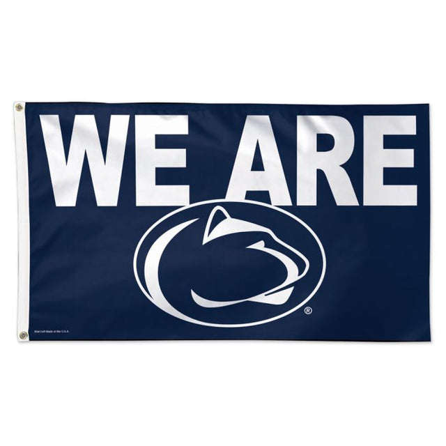 Bandera de lujo de 3 x 5 pies con la frase "We Are" de los Nittany Lions de Penn State