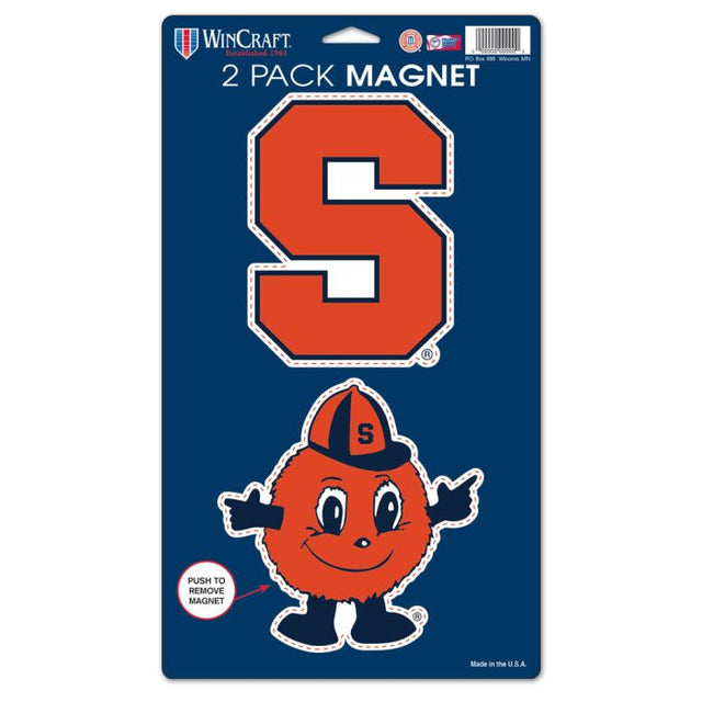 Syracuse Orange 2 Pack Magnets 5" x 9"