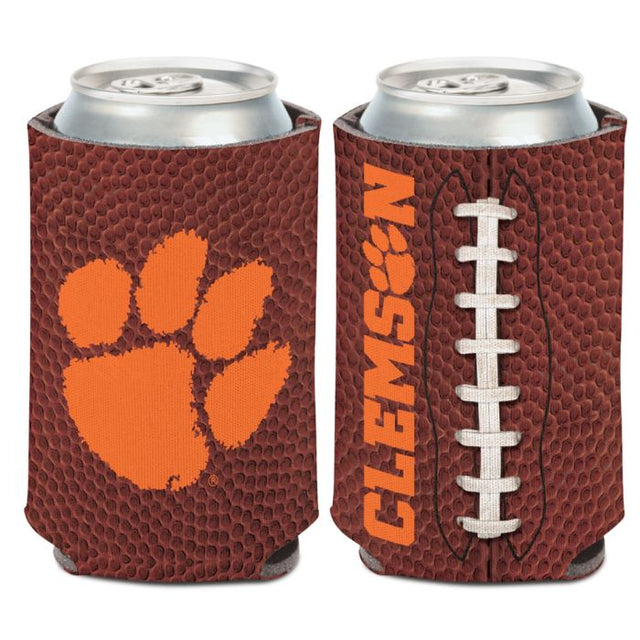 Enfriador de lata de FÚTBOL Clemson Tigers de 12 oz.