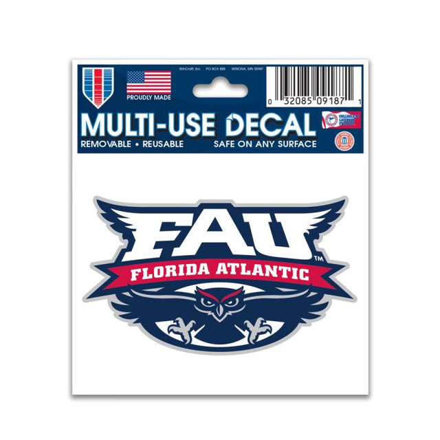 Florida Atlantic Owls Multi-Use Decal 3" x 4"