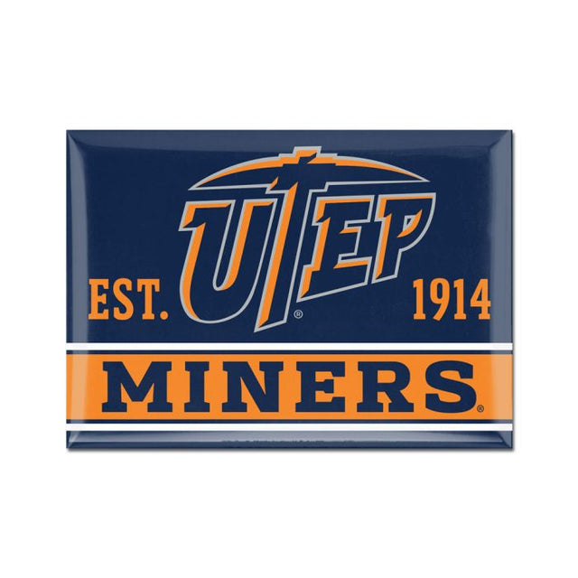 UTEP Miners Metal Magnet 2.5" x 3.5"