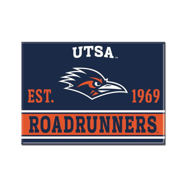 Texas San Antonio Roadrunners Metal Magnet 2.5" x 3.5"