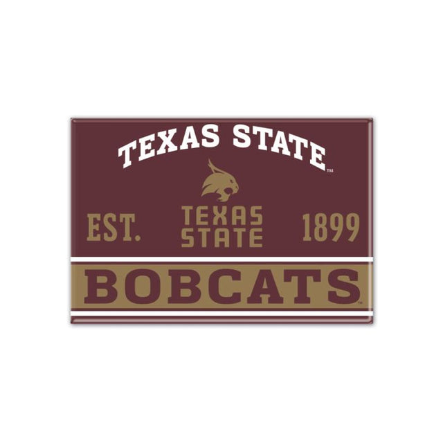 Texas State Bobcats Metal Magnet 2.5" x 3.5"