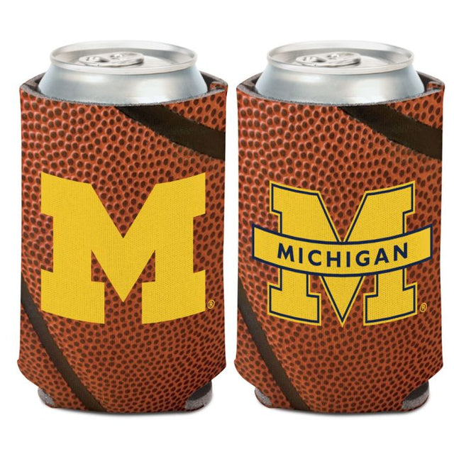 Enfriador de lata de baloncesto Michigan Wolverines de 12 oz.