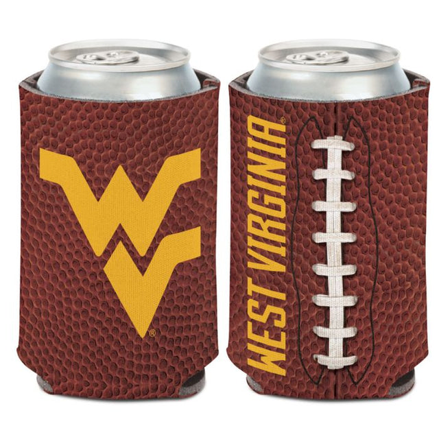 Enfriador de lata de FÚTBOL de West Virginia Mountaineers, 12 oz.