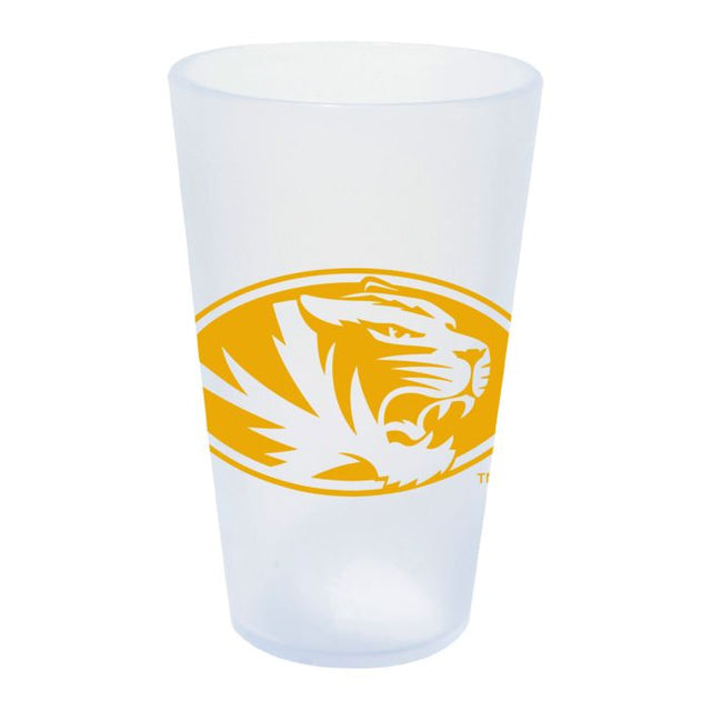 Vaso de pinta de silicona ICICLE de 16 oz de Missouri Tigers