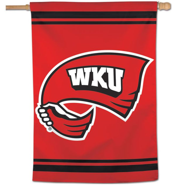 Bandera vertical de los Hilltoppers del oeste de Kentucky, 28" x 40"