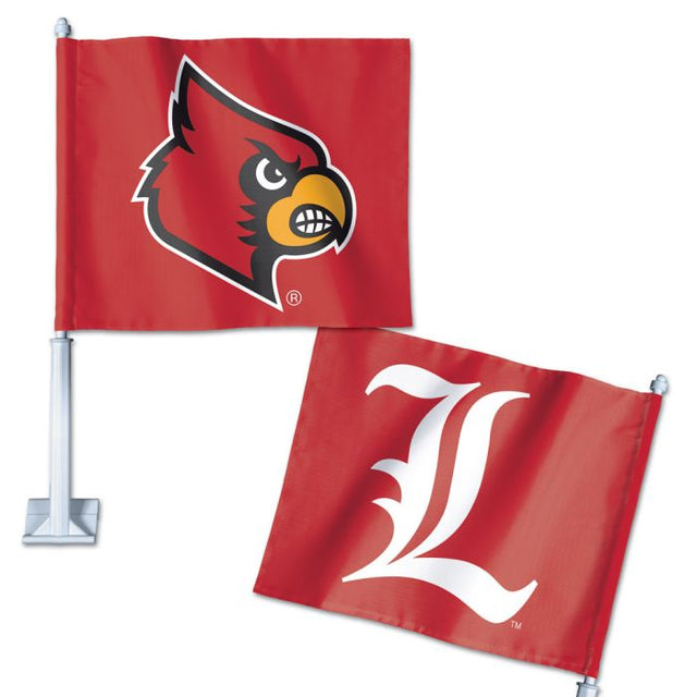 Bandera para auto de los Louisville Cardinals, 11,75" x 14"