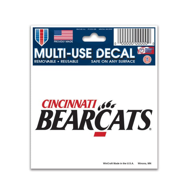 Calcomanía multiusos de Cincinnati Bearcats de 3" x 4"