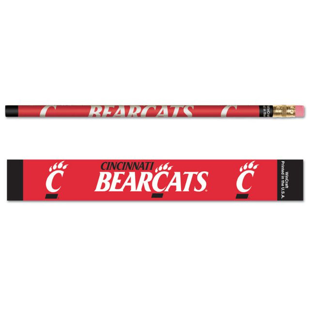 Paquete de 6 lápices de los Cincinnati Bearcats