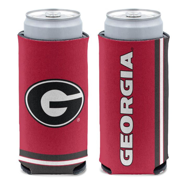 Enfriador de latas delgadas STOCK de 12 oz de Georgia Bulldogs