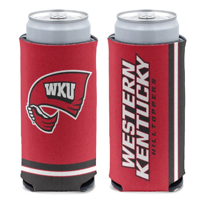 Enfriador de latas delgado de 12 oz Western Kentucky Hilltoppers