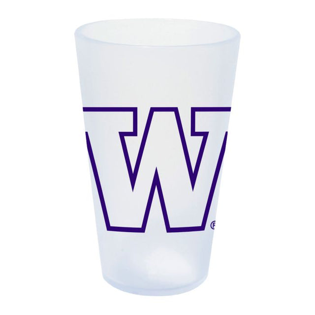 Vaso de pinta de silicona ICICLE de 16 oz de Washington Huskies