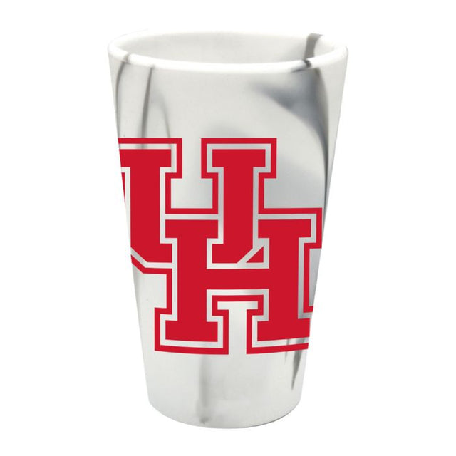 Vaso de pinta de silicona de 16 oz con diseño de MOUNTAIN MARBLE de Houston Cougars