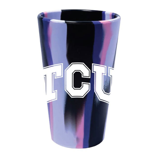 TCU Horned Frogs NORTHERN LIGHTS 16 oz Silicone Pint Glass