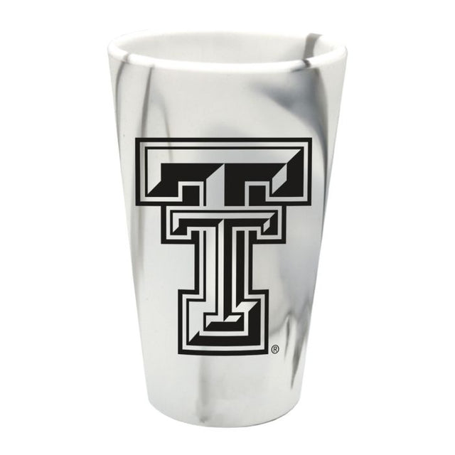 Vaso de pinta de silicona de 16 oz con diseño de los Texas Tech Red Raiders MOUNTAIN MARBLE