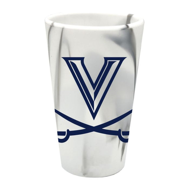 Vaso de pinta de silicona de 16 oz con diseño de MÁRMOL DE MONTAÑA de Virginia Cavaliers