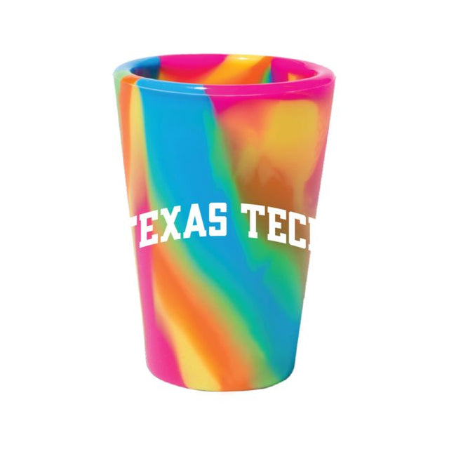 Vaso de chupito de silicona de 1,5 oz con el logo de Texas Tech Red Raiders HIPPIE HOPS