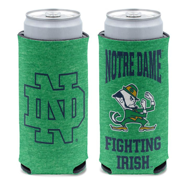 Notre Dame Fighting Irish HEATHERED GREEN 12 oz Slim Can Cooler