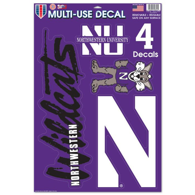 Northwestern Wildcats Multi-Use Decal 11" x 17"