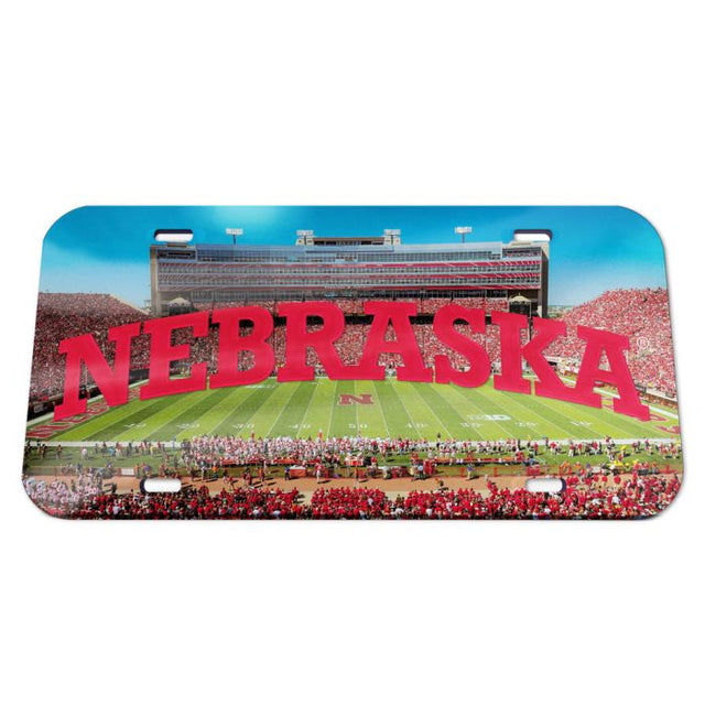 Matrícula acrílica especial de los Nebraska Cornhuskers