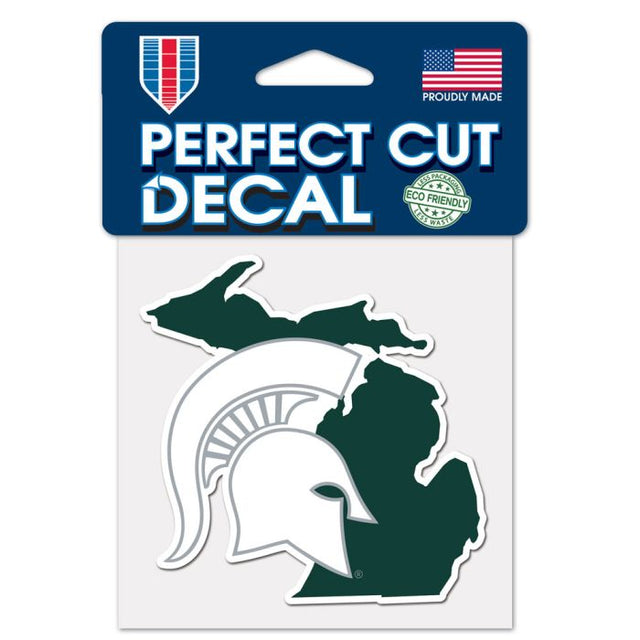 Michigan State Spartans Perfect Cut Color Decal 4" x 4"