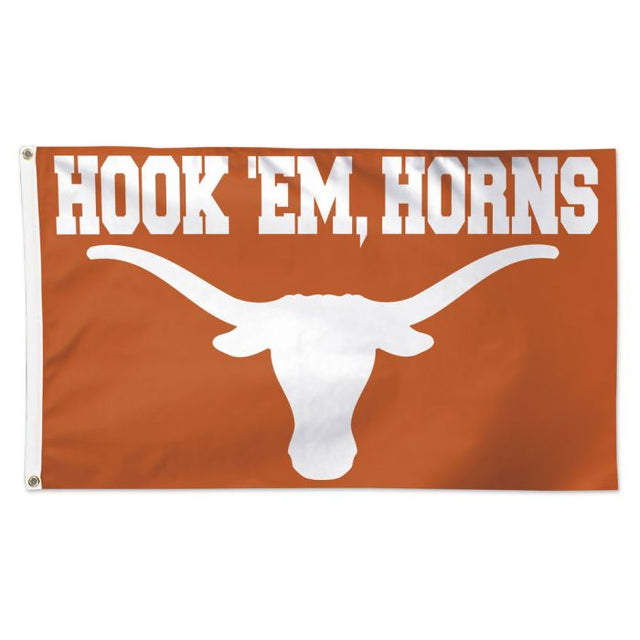 Bandera con eslogan de Texas Longhorns: Deluxe, 3' x 5'