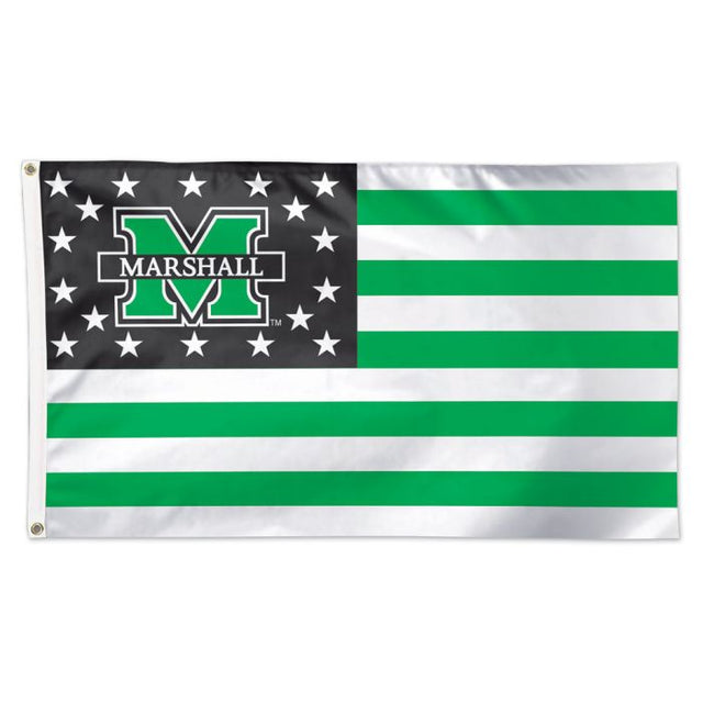 Bandera de Marshall Thundering Herd / con estrellas y rayas - Deluxe 3' X 5'