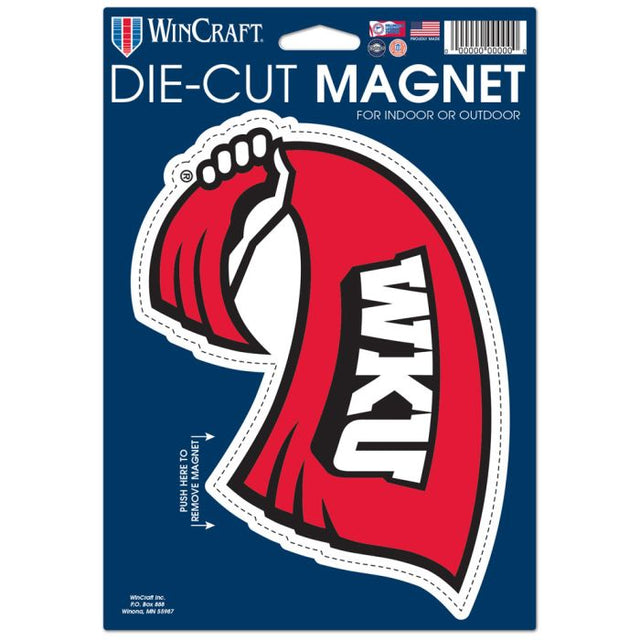 Western Kentucky Hilltoppers Die Cut Logo Magnet 6.25" x 9"