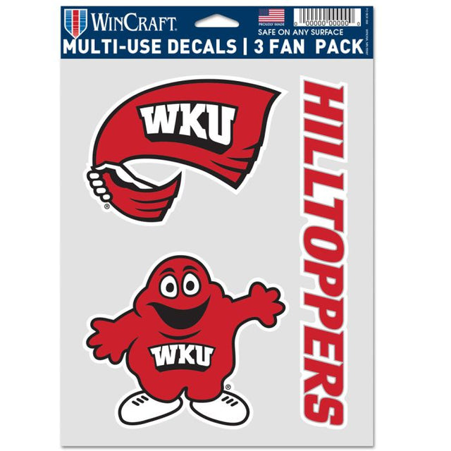 Western Kentucky Hilltoppers Multi Use 3 Fan Pack