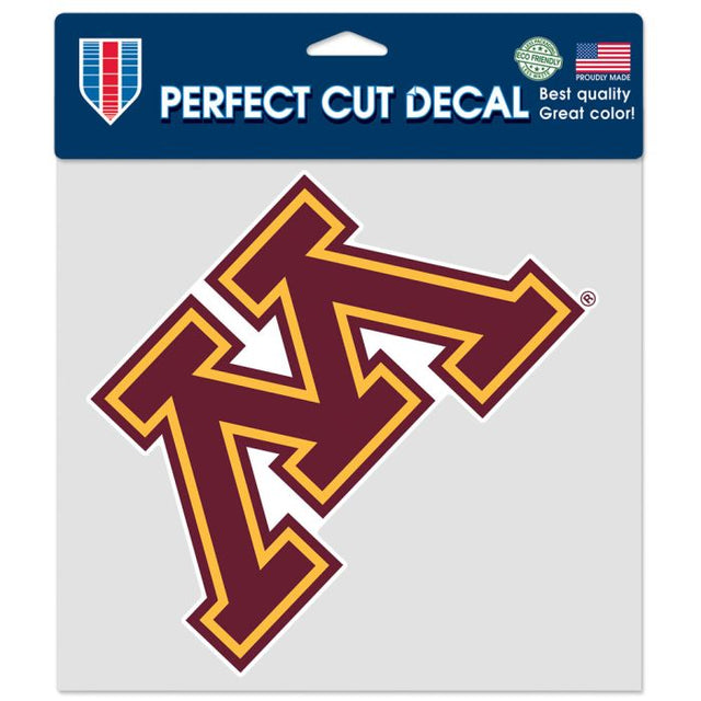 Minnesota Golden Gophers Perfect Cut Color Decal 8" x 8"