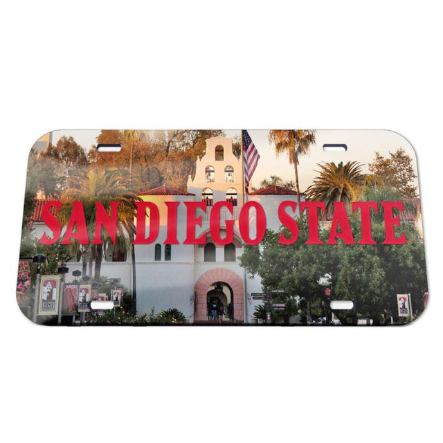 Matrícula acrílica especial de San Diego State Aztecs