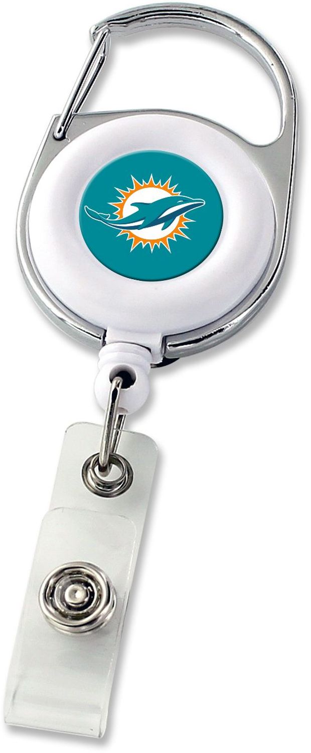 Miami Dolphins Deluxe Clip Badge Reel -BH-972-09