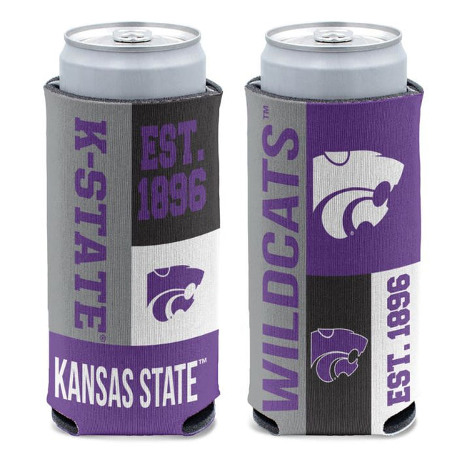 Kansas State Wildcats Block 12 oz Slim Can Cooler