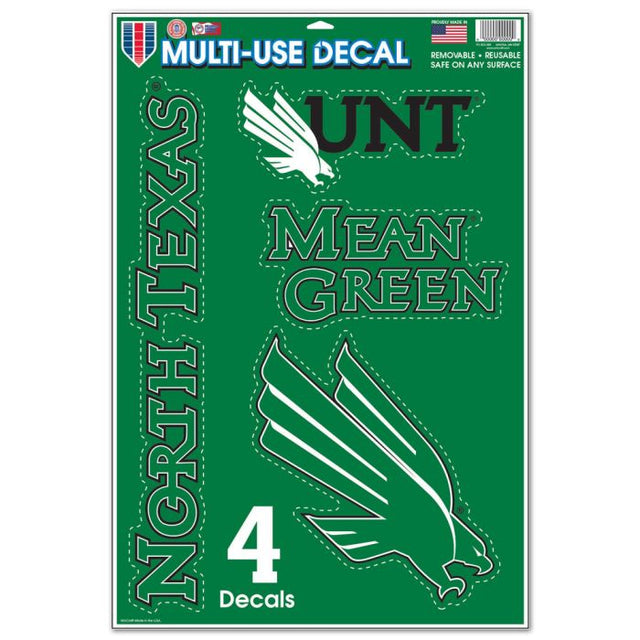 North Texas Mean Green Multi-Use Decal 11" x 17"