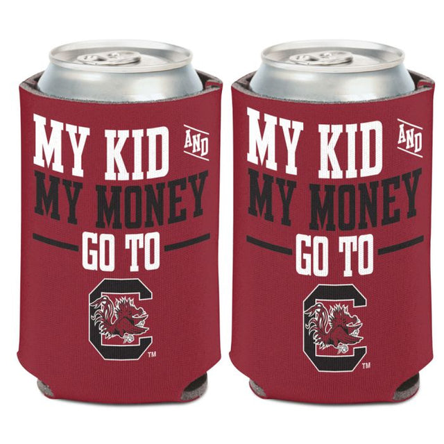 South Carolina Gamecocks MY KID AND MY MONEY Can Cooler 12 oz.