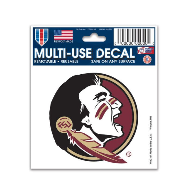 Calcomanía multiusos de los Florida State Seminoles de 3" x 4"