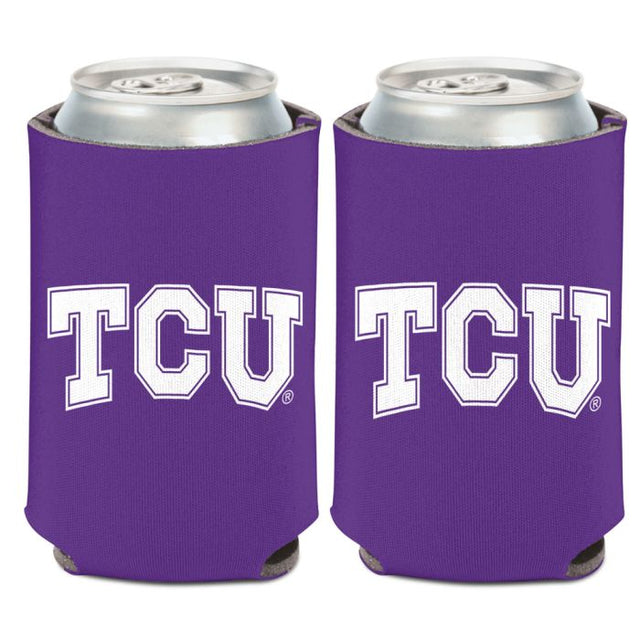 Enfriador de latas TCU Horned Frogs PÚRPURA de 12 oz.