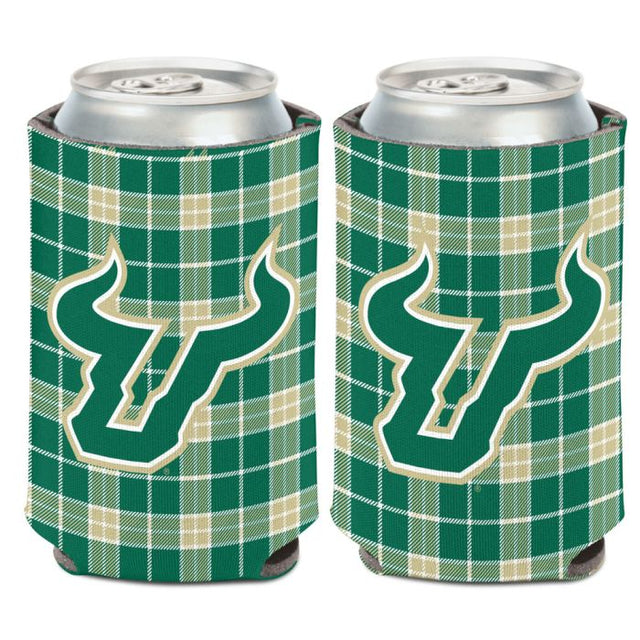 Enfriador de latas PLAID de South Florida Bulls de 12 oz.