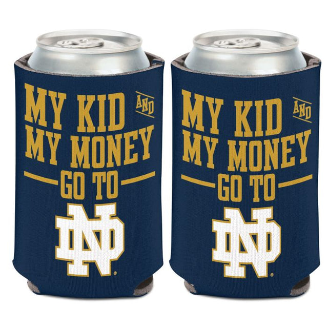 Notre Dame Fighting Irish MI HIJO Y MI DINERO Enfriador de lata de 12 oz.