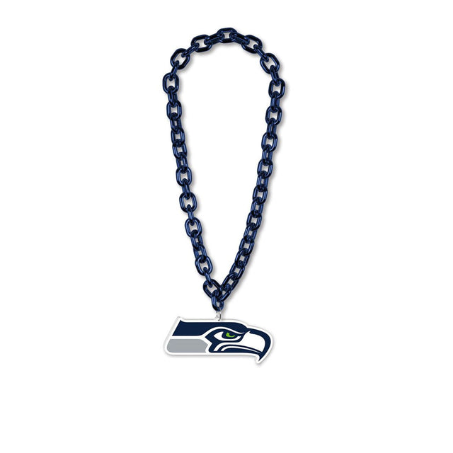 Collar de los Seattle Seahawks con cadena grande