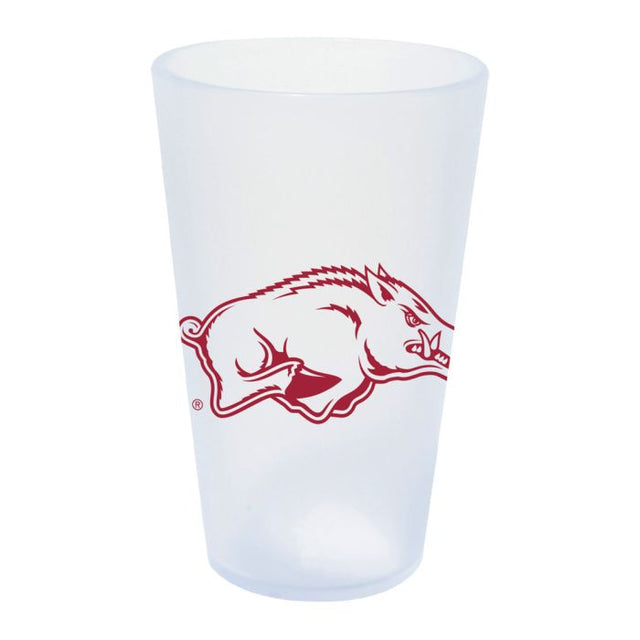 Vaso de pinta de silicona de 16 oz de Arkansas Razorbacks