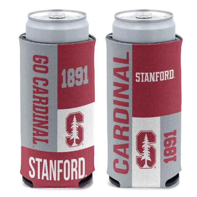 Enfriador de latas delgado Stanford Cardinal Block de 12 oz