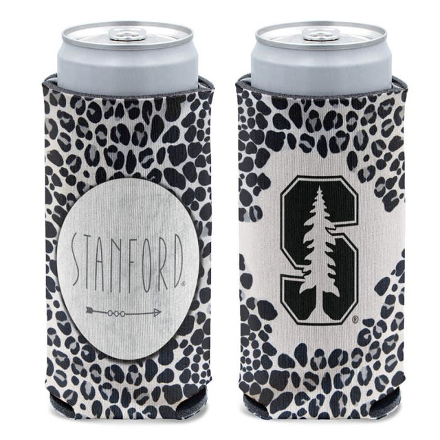 Stanford Cardinal Snow Leopard 12 oz Slim Can Cooler